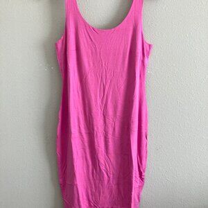 Bar Iii Trendy Plus Size Sleeveless Bodycon MIDI Dress- Pink Sz 2X